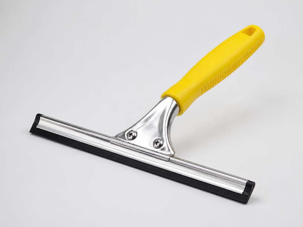 Rodo raspador de vidro profissional com cabo amarelo